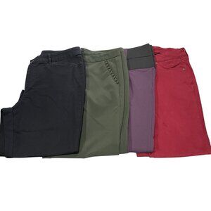 Womens Dress Pants Lot sz 12 Skinny Straight Ankle Capri Slacks Trousers Career